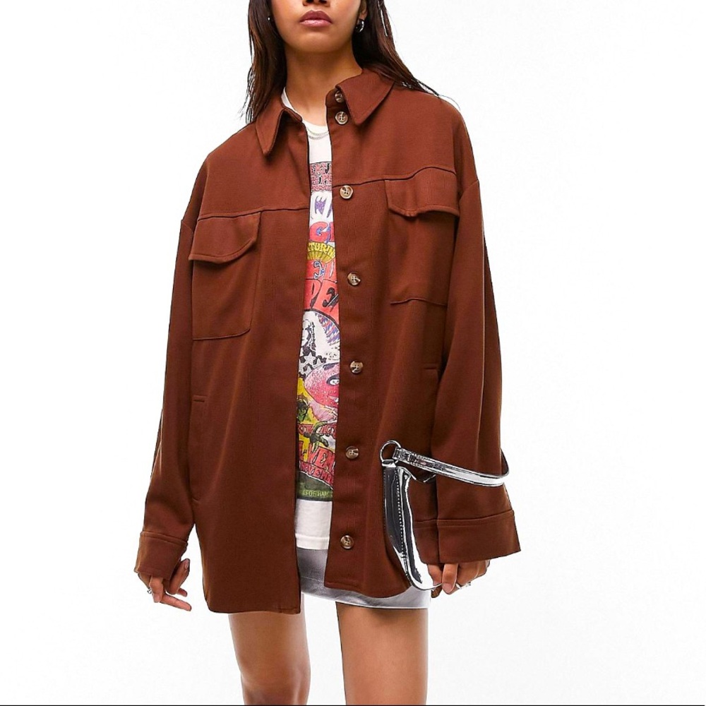 Topshop Oversized Shacket